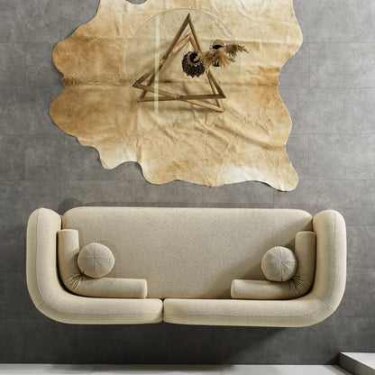 Donna Ivory Japandi Style Boucle Sofa